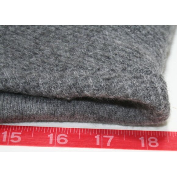 Nicole Miller 100% Cashmere Gray Turtleneck Sweater Waffle Knit Womens S Luxe - Picture 6 of 7